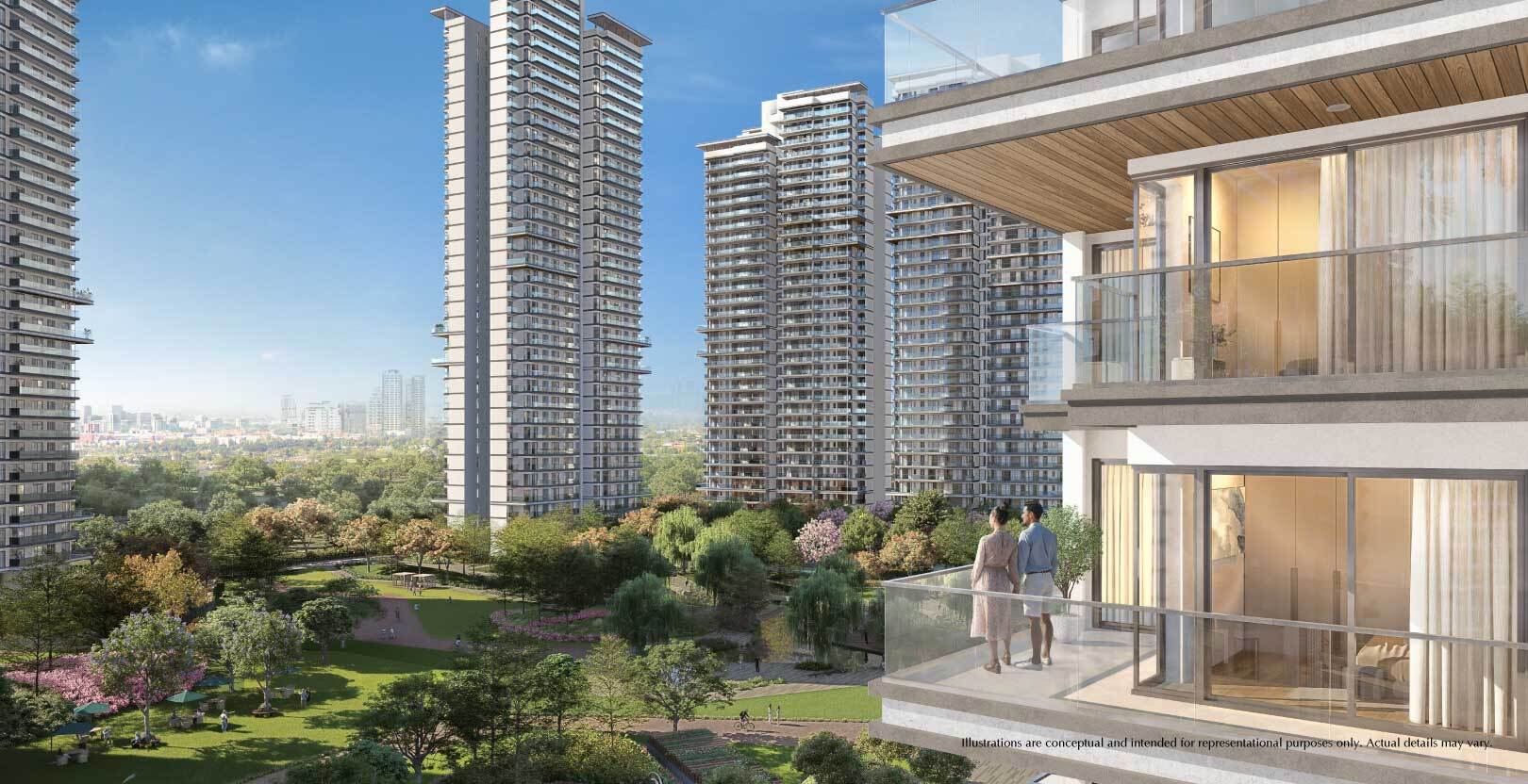 Emaar Serenity Hills towers in Sector 86 Gurugram